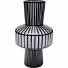 Kare Design Vases Vase En Verre Gris Clair Mat Et Noir Brillant H42 -Vases Soldes vase en verre gris clair mat et noir brillant h42