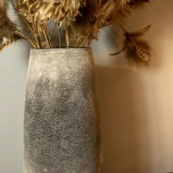 Now’s Home Vases Vase En Verre Gris Et Taupe -Vases Soldes vase en verre gris et taupe 3