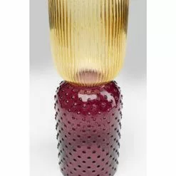 Kare Design Vases Vase En Verre Jaune Et Violet H38 -Vases Soldes vase en verre jaune et violet h38 2