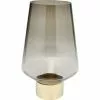Kare Design Vases Vase En Verre Marron Et Acier Doré H40 -Vases Soldes vase en verre marron et acier dore h40