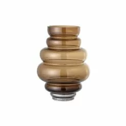 Bloomingville Vases Vase En Verre Marron H24