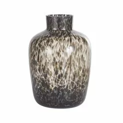 Maisons Du Monde Vases Vase En Verre Noir Et Transparent