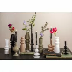 Present Time Vases Vase En Verre Noir H20,5cm -Vases Soldes vase en verre noir h20 5cm 4