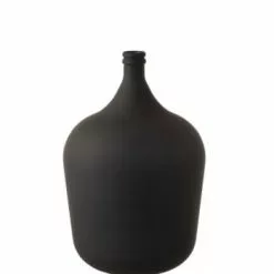 LANADECO Vases Vase En Verre Noir Mat H56cm -Vases Soldes vase en verre noir mat h56cm 1