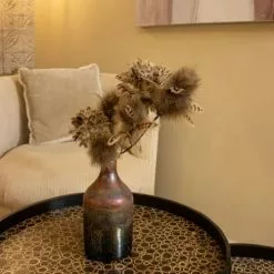 Now’s Home Vases Vase En Verre Nuances Bleutées Et Roses -Vases Soldes vase en verre nuances bleutees et roses 1