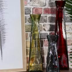 Sensei Maison Vases Vase En Verre Recyclé Rubis 45 Cm -Vases Soldes vase en verre recycle rubis 45 cm 2