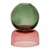 Maisons Du Monde Vases Vase En Verre Rose Et Vert H14 - Lot De 2 -Vases Soldes vase en verre rose et vert h14 1000 14 6 223989 1