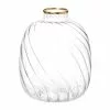 Maisons Du Monde Vases Vase En Verre Strié Et Doré H11 - Lot De 2 -Vases Soldes vase en verre strie et dore h11 1000 5 36 217418 1
