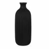 Maisons Du Monde Vases Vase En Verre Strié Noir H30 -Vases Soldes vase en verre strie noir h30 1000 16 32 214216 2