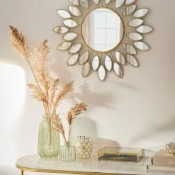 Vases Soldes -Vases Soldes vase en verre strie teinte vert h25 1000 7 38 213935 1