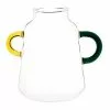 Maisons Du Monde Vases Vase En Verre Transparent Et Poignées Jaunes Et Vertes H13 - Lot De 2 -Vases Soldes vase en verre transparent et poignees jaunes et vertes h13 1000 7 2 224067 1