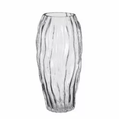 Mica Decorations Vases Vase En Verre Transparent H32