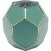 Kare Design Vases Vase En Verre Vert Et Doré H22 -Vases Soldes vase en verre vert et dore h22
