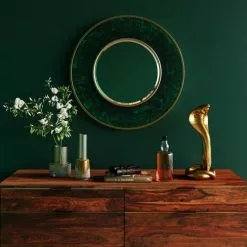 Kare Design Vases Vase En Verre Vert Mat Et Doré Brillant H18 -Vases Soldes vase en verre vert mat et dore brillant h18 2