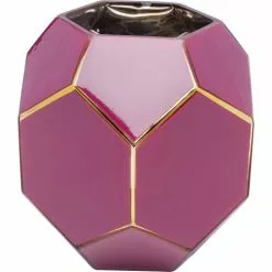 Kare Design Vases Vase En Verre Violet Et Doré H22 -Vases Soldes vase en verre violet et dore h22 3