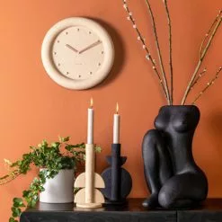 Present Time Vases Vase Femme Assise Polyrésine Noir H37cm -Vases Soldes vase femme assise polyresine noir h37cm 1