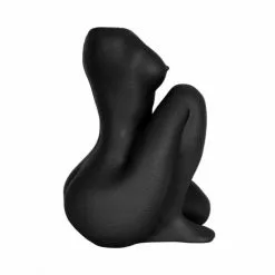 Present Time Vases Vase Femme Assise Polyrésine Noir H37cm -Vases Soldes vase femme assise polyresine noir h37cm 2