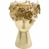 Kare Design Vases Vase Femme Couronne De Fleurs En Polyrésine Dorée H30 -Vases Soldes vase femme couronne de fleurs en polyresine doree h30
