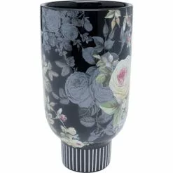 Kare Design Vases Vase Fleurs En Céramique Noire H27 -Vases Soldes vase fleurs en ceramique noire h27 2