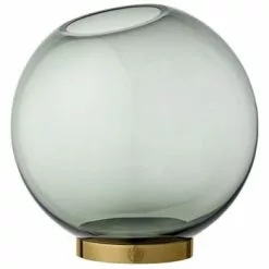 AYTM Vases Vase Globe Verre Et Laiton Large D21cm -Vases Soldes vase globe verre et laiton large d21cm 15