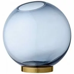 AYTM Vases Vase Globe Verre Et Laiton Large D21cm