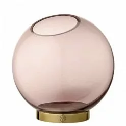 AYTM Vases Vase Globe Verre Et Laiton Medium D16cm -Vases Soldes vase globe verre et laiton medium d16cm 3