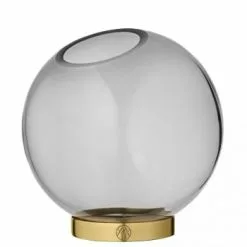 AYTM Vases Vase Globe Verre Et Laiton Medium D16cm -Vases Soldes vase globe verre et laiton medium d16cm 6