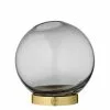 AYTM Vases Vase Globe Verre Et Laiton Mini D10cm -Vases Soldes vase globe verre et laiton mini d10cm