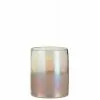 LANADECO Vases Vase Haut Verre Rose H20,5cm -Vases Soldes vase haut verre rose h20 5cm