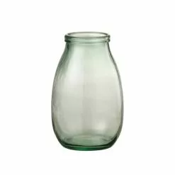 LANADECO Vases Vase Haut Verre Transparent H27cm