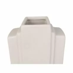 Present Time Vases Vase Layer Art Réctangulaire Blanc Céramique Blanc -Vases Soldes vase layer art rectangulaire blanc ceramique blanc 4