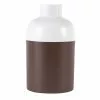 Zago Vases Vase Métal Blanc Et Marron H26 Cm -Vases Soldes vase metal blanc et marron h26 cm