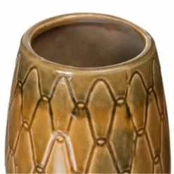 Ixia Vases Vase Moutarde Patiné H22cm 5 Ixia Vases Vase Moutarde Patiné H22cm -Vases Soldes vase moutarde patine h22cm 1