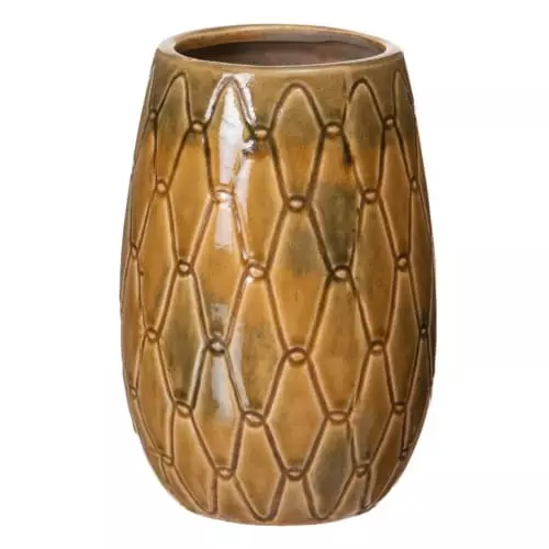 Ixia Vases Vase Moutarde Patiné H22cm 3 Ixia Vases Vase Moutarde Patiné H22cm