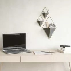 Umbra Vases Vase Mural Trigg Céramique Noir -Vases Soldes vase mural trigg ceramique noir 4