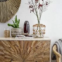 Bloomingville Vases Vase Naomi En Grès Céramique Marron H26 Cm -Vases Soldes vase naomi en gres ceramique marron h26 cm 2