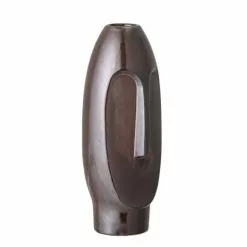 Bloomingville Vases Vase Naomi En Grès Céramique Marron H26 Cm -Vases Soldes vase naomi en gres ceramique marron h26 cm 4