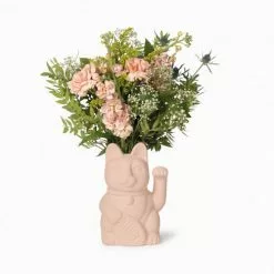 DOIY Vases Vase Neko Céramique Rose -Vases Soldes vase neko ceramique rose 3