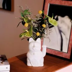 DOIY Vases Vase Neko Céramique Rose -Vases Soldes vase neko ceramique rose 8