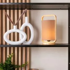 Present Time Vases Vase Oval High Résine Blanc -Vases Soldes vase oval high resine blanc 5