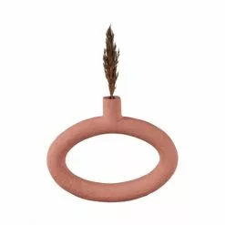 Present Time Vases Vase Oval Wide Résine Terracotta -Vases Soldes vase oval wide resine terracotta 5
