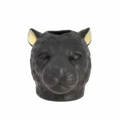 Pirouette Paris Vases Vase Panthère En Résine Noir Et Or -Vases Soldes vase panthere en resine noir et or 4