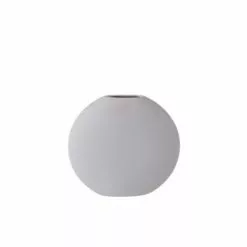 LANADECO Vases Vase Plat Céramique Clair H24,5cm