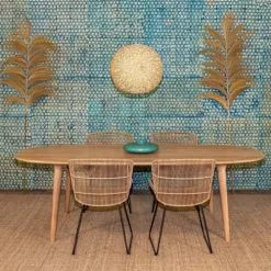 Now’s Home Vases Vase Plat En Bambou Vert Céladon D35 -Vases Soldes vase plat en bambou vert celadon d35 3