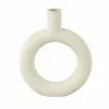 Present Time Vases Vase Ring Rond Résine Blanc -Vases Soldes vase ring rond resine blanc 2