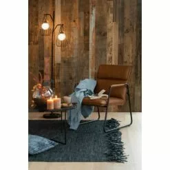 LANADECO Vases Vase Rond Bois/verre Marron Foncé H22,5cm -Vases Soldes vase rond bois verre marron fonce h22 5cm 2