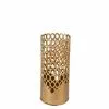 LANADECO Vases Vase Rond Cercles Alu Or H61cm -Vases Soldes vase rond cercles alu or h61cm