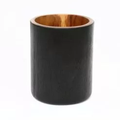 Bazar Bizar Vases Vase Rond En Bois De Teck