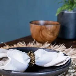 Bazar Bizar Vases Vase Rond En Bois De Teck -Vases Soldes vase rond en bois de teck 3