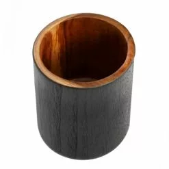 Bazar Bizar Vases Vase Rond En Bois De Teck -Vases Soldes vase rond en bois de teck 4